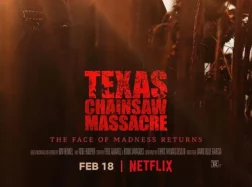 Leatherface na plakacie „Teksańskiej masakry piłą mechaniczną”