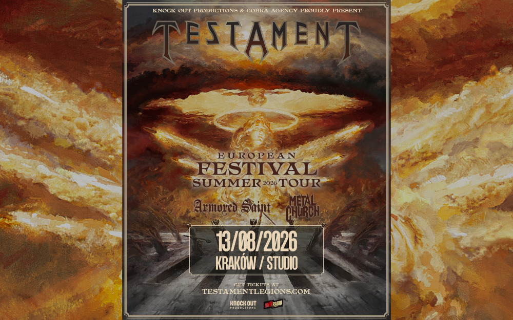 Testament, Metal Church i Armored Saint w Polsce!